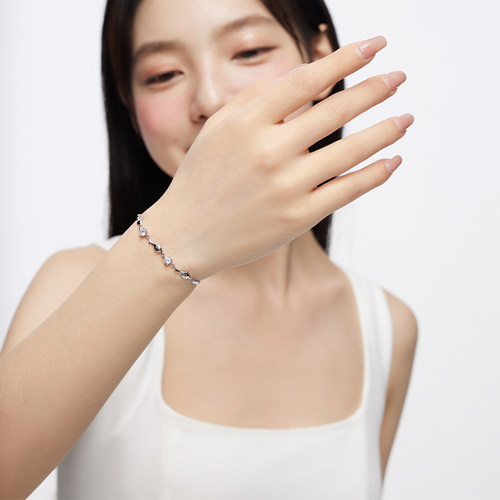 卡蒂罗海豚湾手链女生925银简约轻奢ins小众设计感生日礼物送女友 - 图1