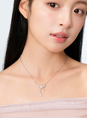 卡蒂罗极光幽兰项链925银夜光锁骨链女轻奢时尚生日礼物2025新款