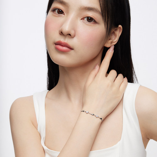 卡蒂罗海豚湾手链女生925银简约轻奢ins小众设计感生日礼物送女友 - 图0
