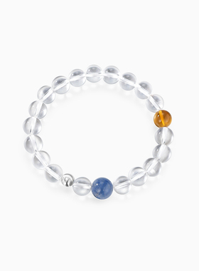 卡蒂罗水云间水晶手串925银新中式小众星云能量场手链生日礼物