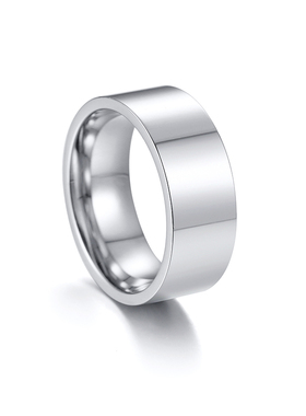 泰爱你简约平面光面男女戒指