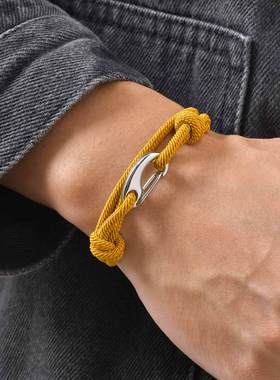 泰爱你双圈黑色米兰绳手环手链