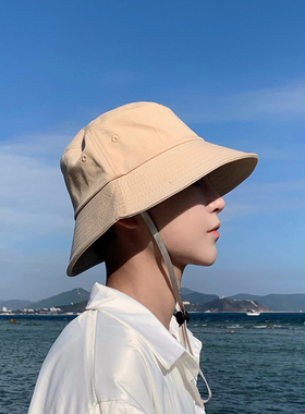 遮阳帽夏季男士防晒钓鱼大头围