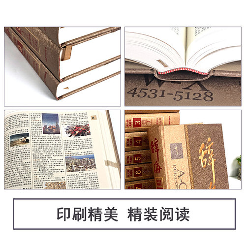 正版包邮 辞海第六版典藏本精装彩图本辞海第6版全9册 辞海彩图版 上海辞书汉语辞典工具书 辞海精装版全套正版 辞海 - 图1