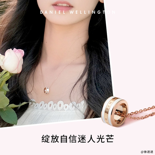 Die zweifarbige Damenhalskette von DW ist High-End, leichter Luxus und eine Nische