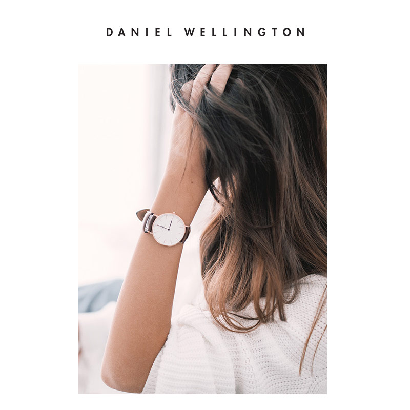 Danielwellington丹尼尔惠灵顿 dw手表女士石英表 36mm女表皮质表