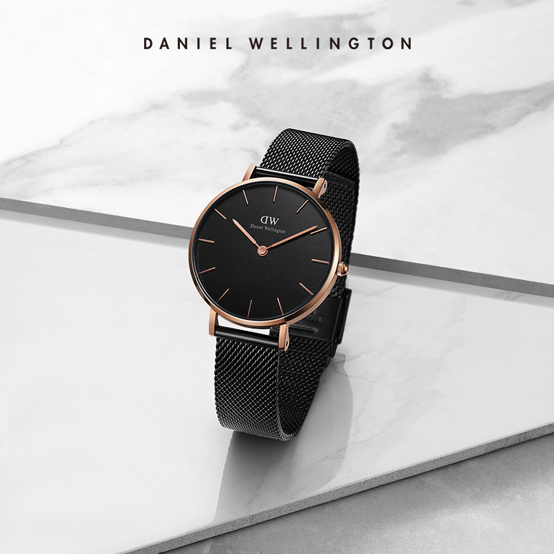 dw男款petite系列潮酷流36mm金表 danielwellington欧美腕表