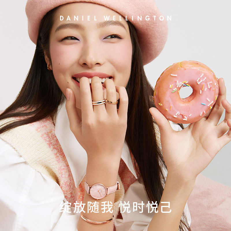 【新品】dw女petite花时系列简约女表 danielwellington欧美腕表
