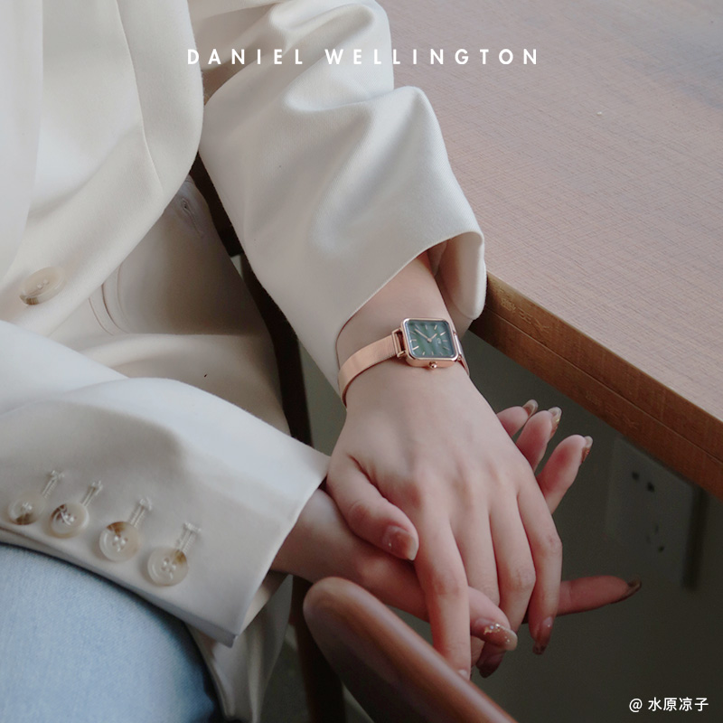 【限时6折】dw女quadro系列复古手表 danielwellington欧美腕表