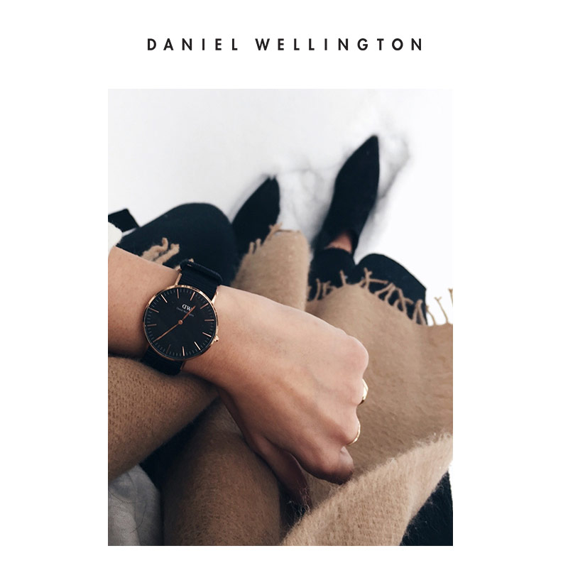 danielwellington旗舰店Danielwellington丹尼尔惠灵顿 dw女表18mm织纹表带3