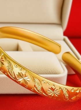 越南沙面金古法流星雨手镯时尚真