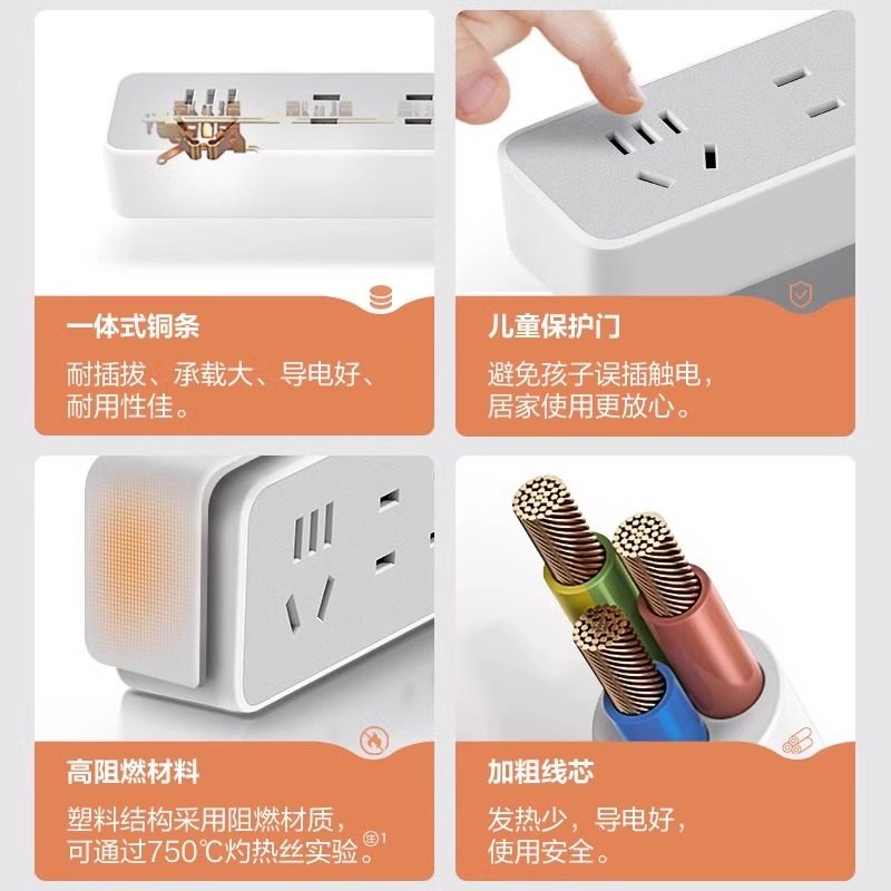 公牛插座usb插排插线板家用快充多功能正品办公室多插位插板正品,淘宝优惠券,粉丝福利购,淘宝优惠卷