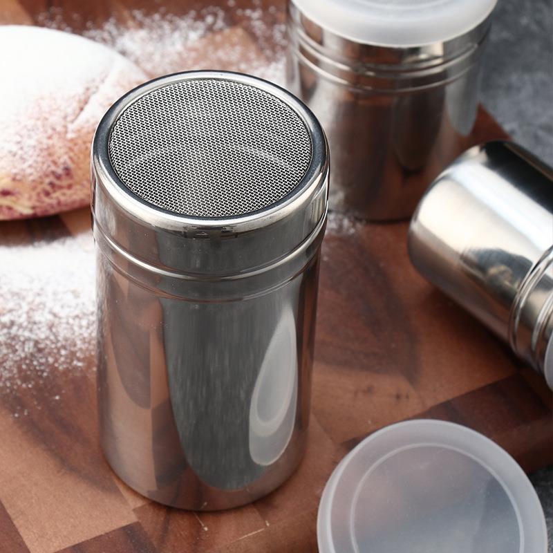 不锈钢糖粉筛抹茶可可粉咖啡撒粉罐面粉筛子厨房蛋糕糕点烘焙工具 - 图0