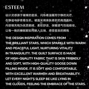 ESTEEM/宜庭可水洗95鹅绒璀璨夏被春秋被子母被夏被【专柜同款】