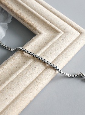 英文字母手链 ins百搭个性潮人重工粗字母盒子链手链网红饰品