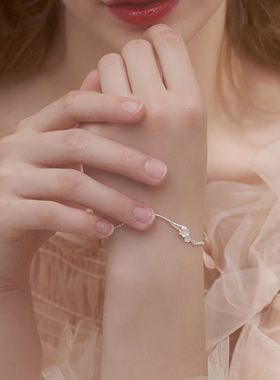 2021年新款桃花樱花手链国风