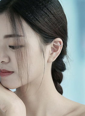 纯银韩国防过敏简约小清新风耳饰