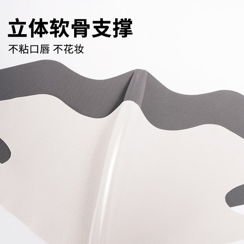无痕防晒护眼角口罩女夏季轻薄3d立体冰丝面罩防紫外线透气显脸小 - 图0