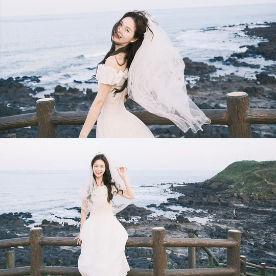 头纱领证求婚登记拍照道具新娘主婚纱头饰夜市摆摊儿童公主风发饰