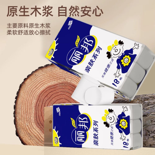 丽邦卫生纸卷纸18大卷整箱家用实惠装厕所纸巾手纸无芯卷筒纸厕纸 - 图3