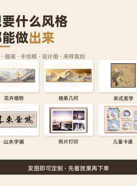 装饰画定制客厅挂画来图定制