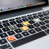 Apple, совместимый ноутбук, клавиатура, наклейка