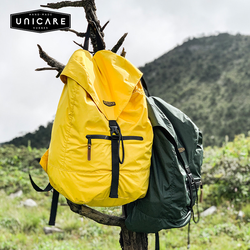 unicare复古防水大容量双肩背包 unicare双肩背包