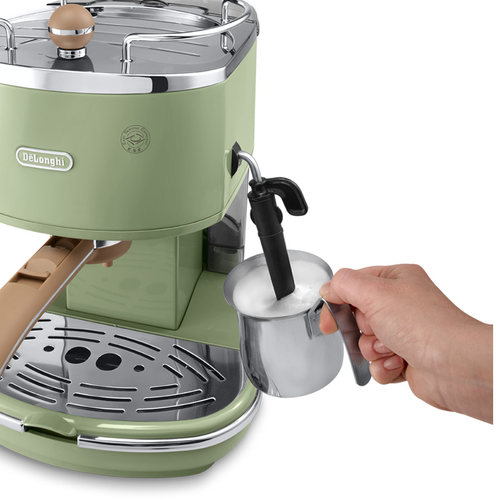 Delonghi/德龙 ECO310复古半自动咖啡机EC235意式泵压式家用 - 图1