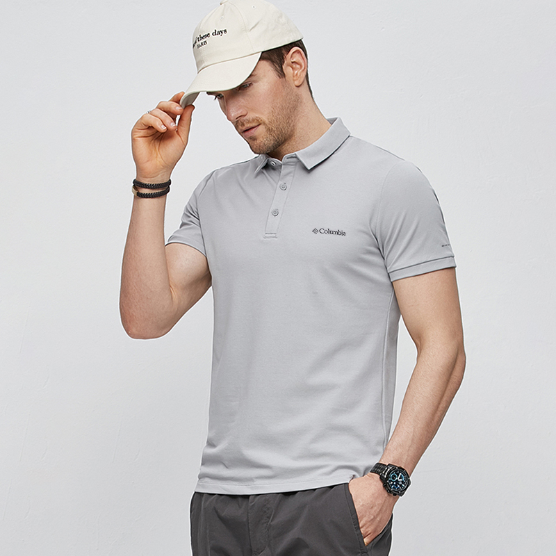 columbia男短袖2023春夏新款polo衫 马族运动户外速干T恤