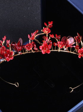 玫瑰花新娘饰品花仙子项链耳环