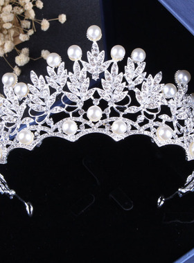 新娘女王风婚纱头饰项链耳环包邮