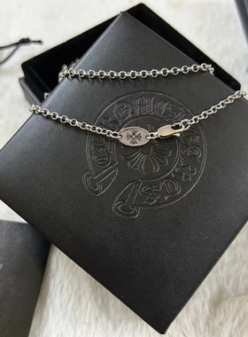 2025做旧嘻哈霸气复古十字架毛衣链男女情侣高版时尚泰银饰品吊坠