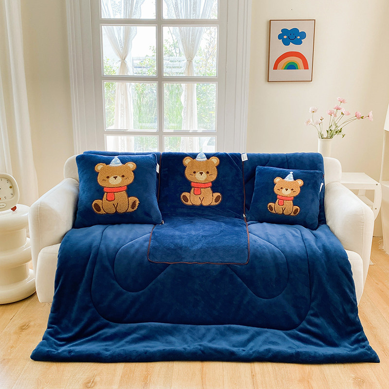 牛奶绒抱枕被子两用加厚午睡枕头被二合一办公室宿舍沙发靠垫客厅,淘宝优惠券,粉丝福利购,淘宝优惠卷