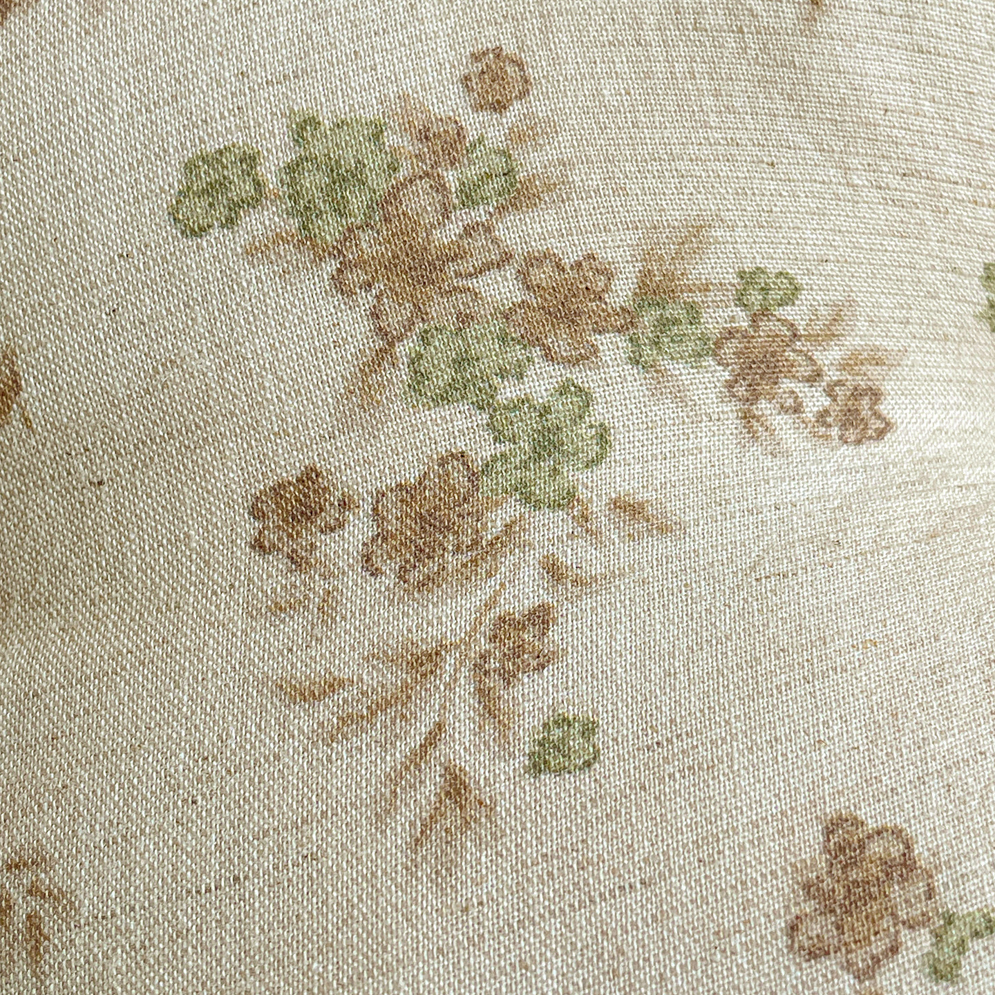 Retro pastoral round cotton and linen lace chair cushion