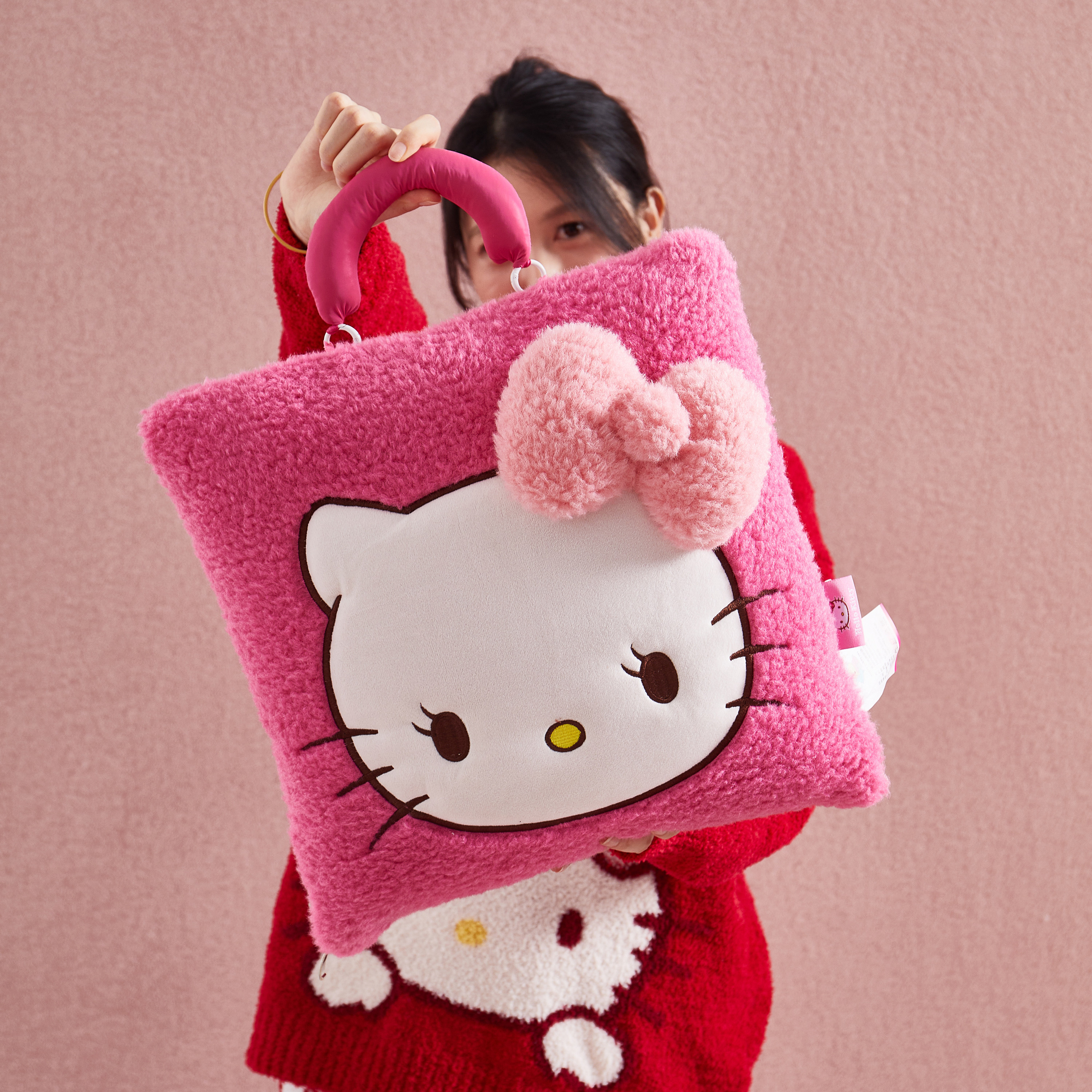 kt猫长绒抱枕被子两用加厚办公室午睡枕头被汽车靠垫盖毯二合一冬,淘宝优惠券,粉丝福利购,淘宝优惠卷