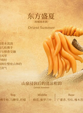 西苔乐山佛手系列满枝金香薰蜡片鞋衣柜卫生间持久散香柑橘果香调