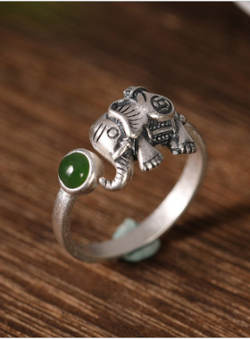 女款吉象做旧手饰复古