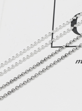 s925纯银2.5mm圆珠男女同款佛珠