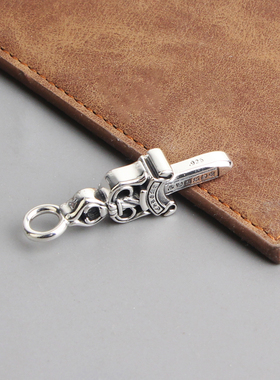 s925纯银复古宝剑吊坠朋克风个性潮流圣剑项坠男女同款百搭森系