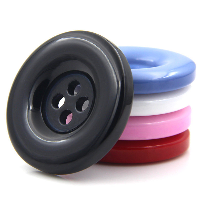 黑色树脂纽扣圆形扣子上衣女毛呢大衣风衣毛衣外套衣服百搭小钮扣,淘宝优惠券,粉丝福利购,淘宝优惠卷