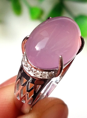 玫瑰金纯银天然玉髓玛瑙芙蓉石