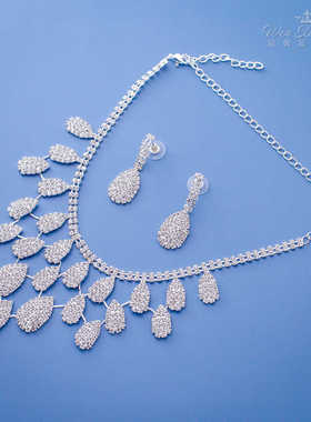 水钻项链耳环新娘结婚饰品