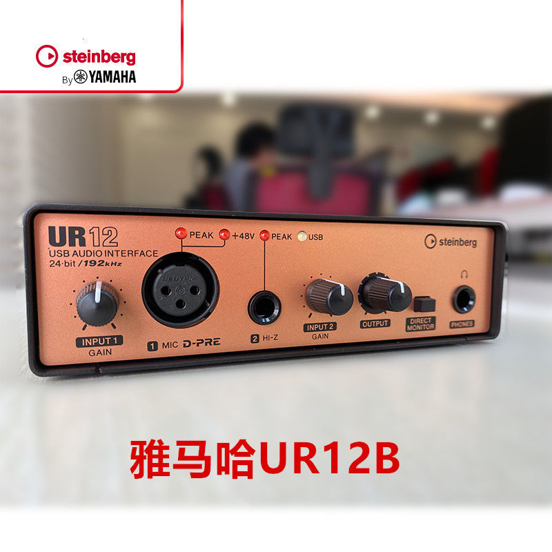 YAMAHA雅马哈声卡UR12/UR22C/UR44C外置声卡专业录音有声编曲配音 - 图1