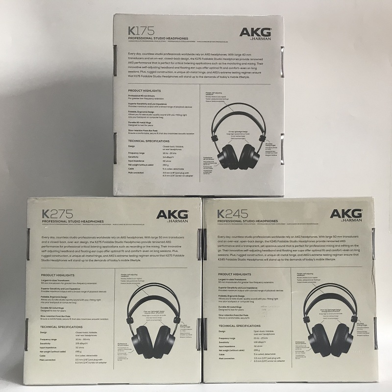 港行AKG/爱科技 K275/K245/K175 头戴式专业录音监听音乐HIFI耳机 - 图1