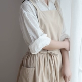 Летний фартук, ультратонкая тонкая дышащая юбка, водонепроницаемый хлопковый японский цветочный магазин с косичкой, подтяжки для работы, коллекция 2021