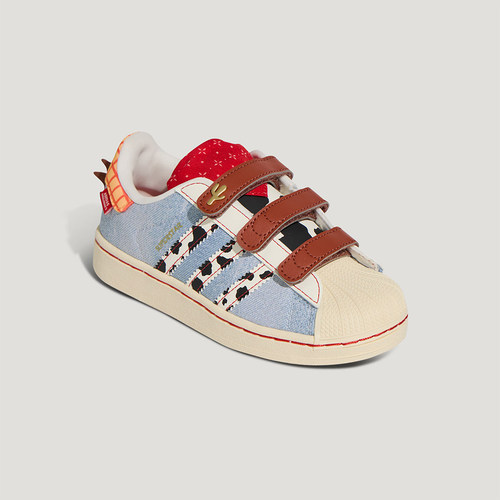 Adidas阿迪达斯三叶草小童鞋SUPERSTAR II CF C运动鞋KK4471 - 图2