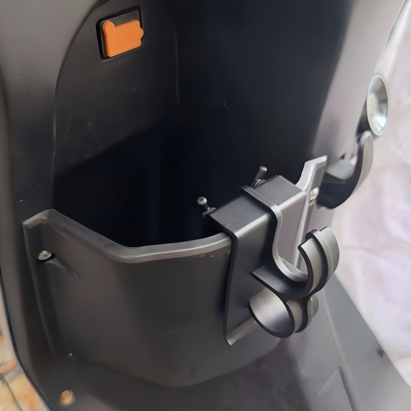 Motorcycle electric vehicle multi-function hook storage box