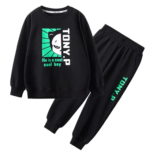 小猪托尼 Толстовка для мальчиков, осенний комплект, большой размер, подходит для подростков