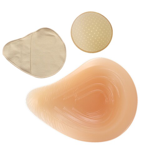 凹底透气螺旋形硅胶义乳医用乳腺术后专用假胸保护套胸垫女假乳房 - 图3