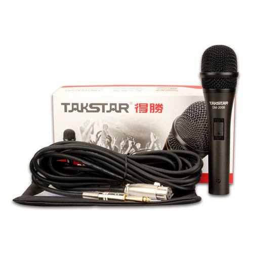 Takstar/得胜 DM-2008 动圈麦克风 电脑k歌录音家用KTV有线话筒 - 图2